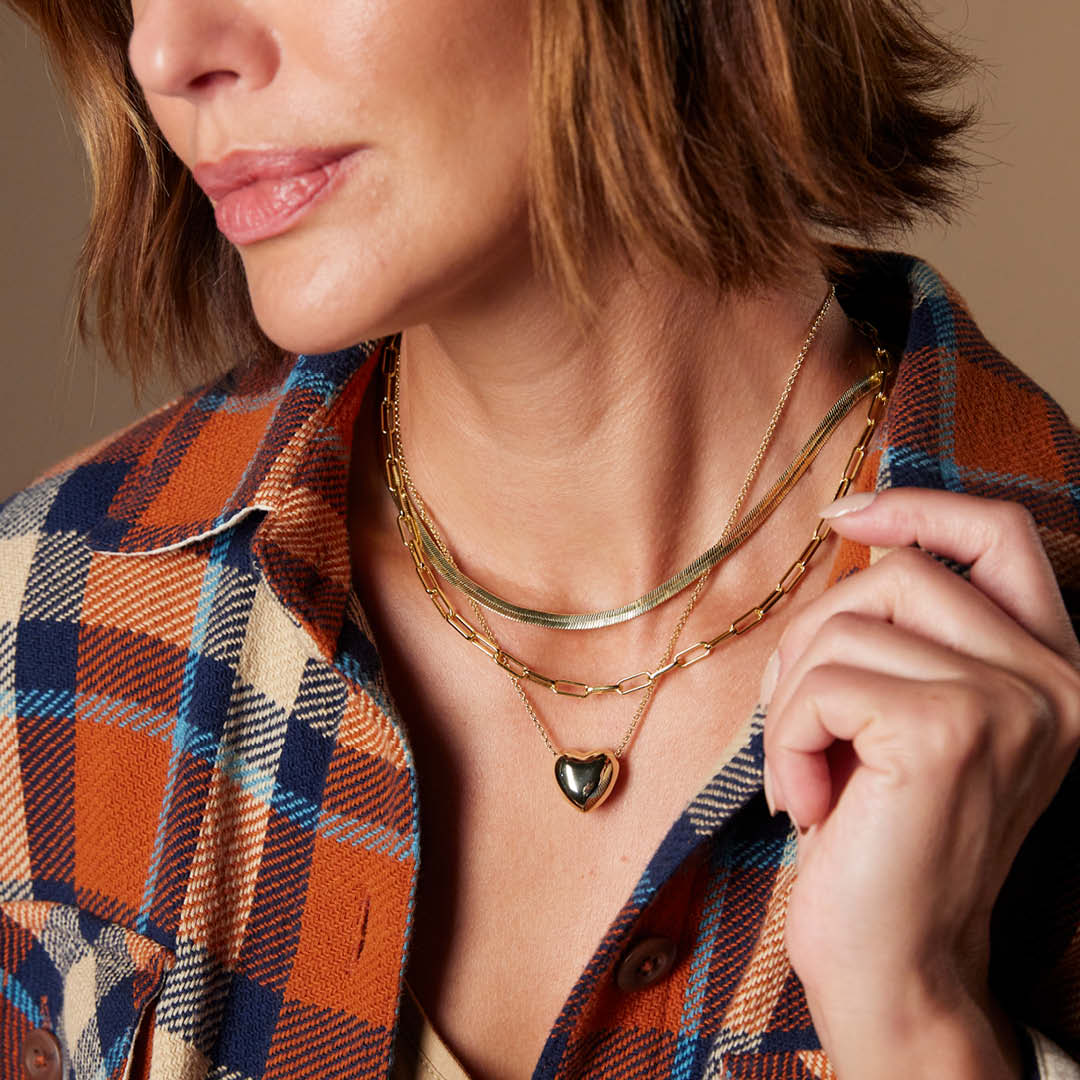 How To Layer A Heart Necklace