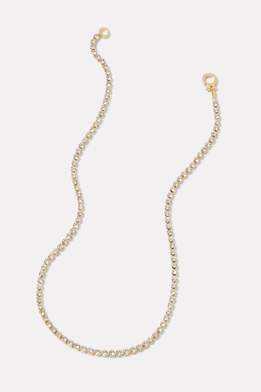 Parker Shimmer Clasp Necklace in Rhodium Plated, Women's by Gorjana
