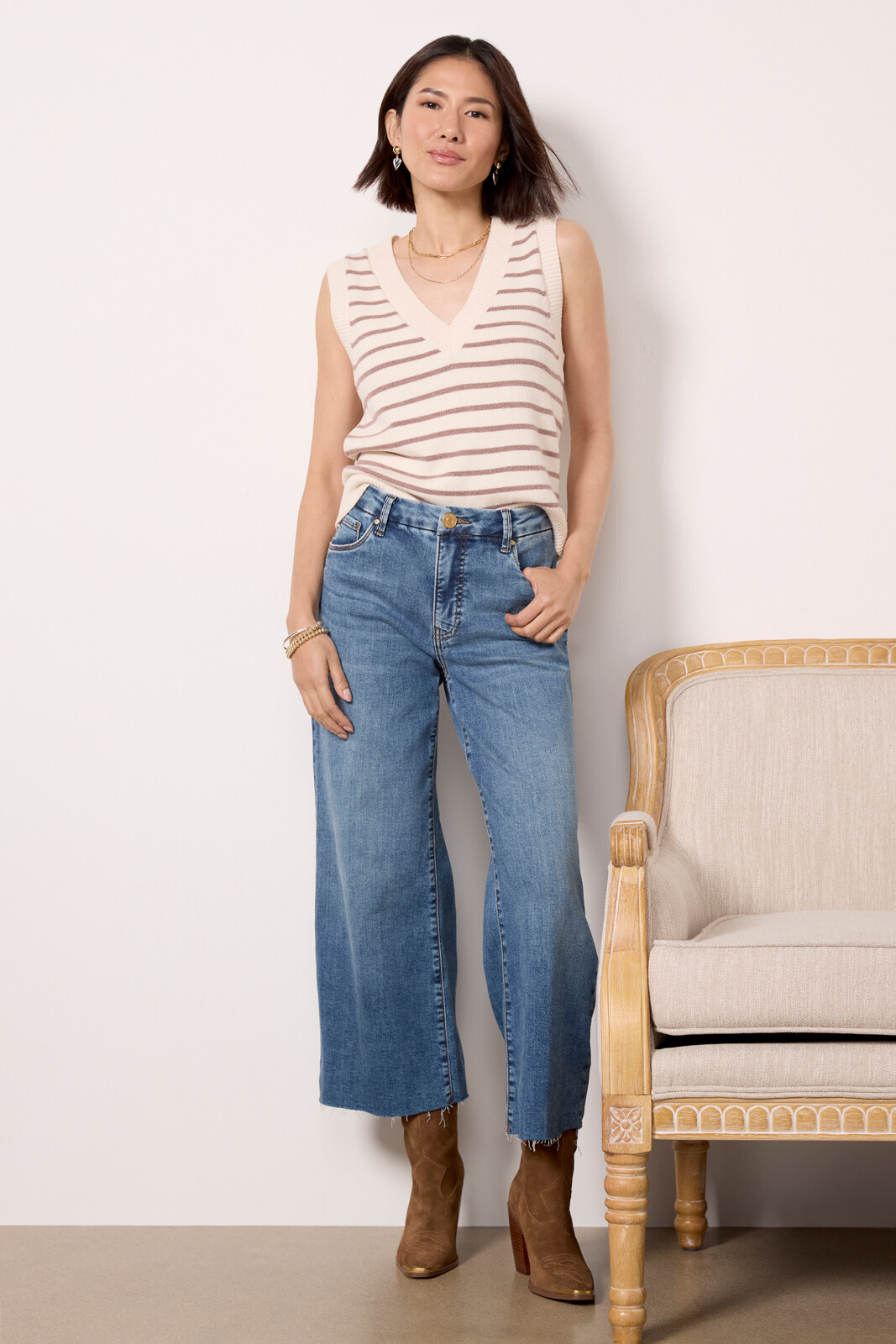 Petite Meg Wide Leg Jean