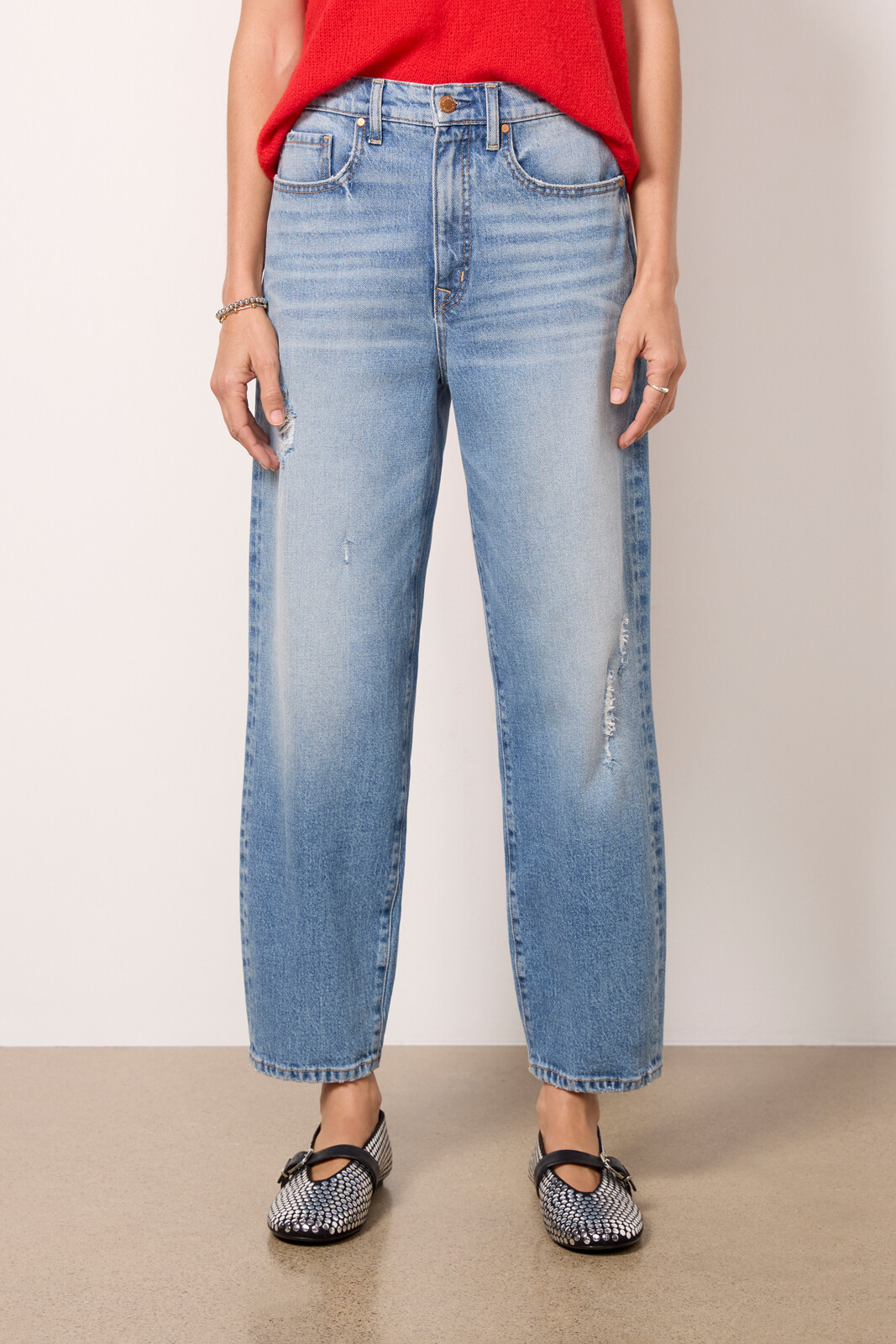 Ever Vintage Barrel Leg Jean