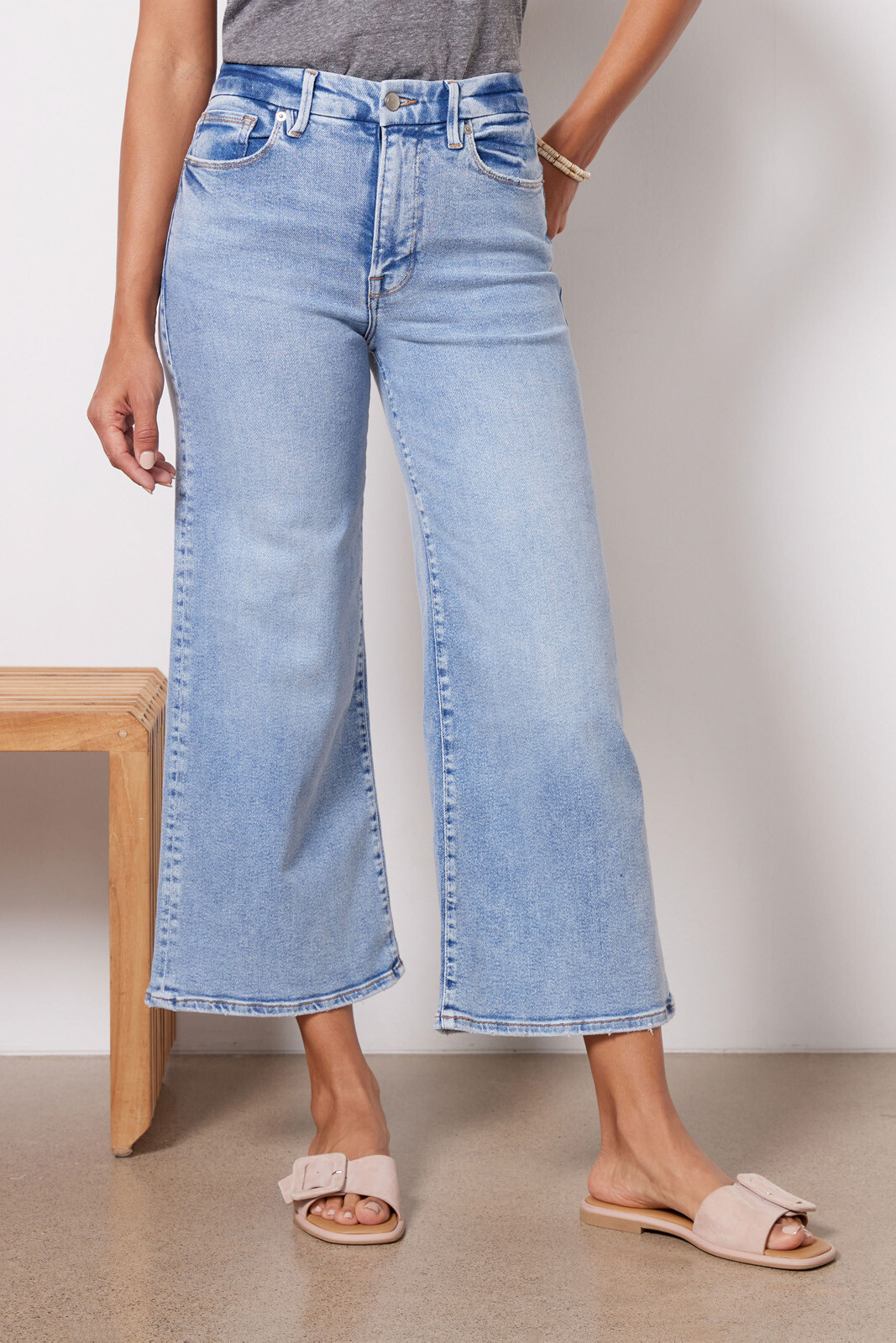 We Tried Good American Good Waist Palazzo Jeans (Think: High Rise