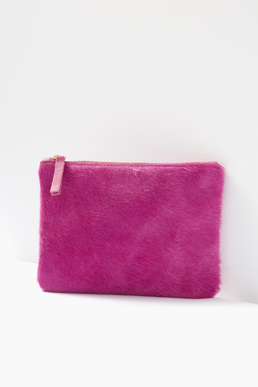 PRIMECUT: BLUSH SHEARLING COIN POUCH