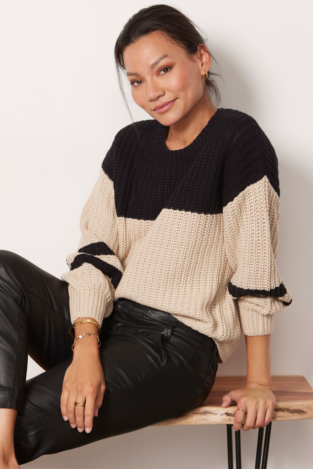 Lindsey Colorblock Pullover