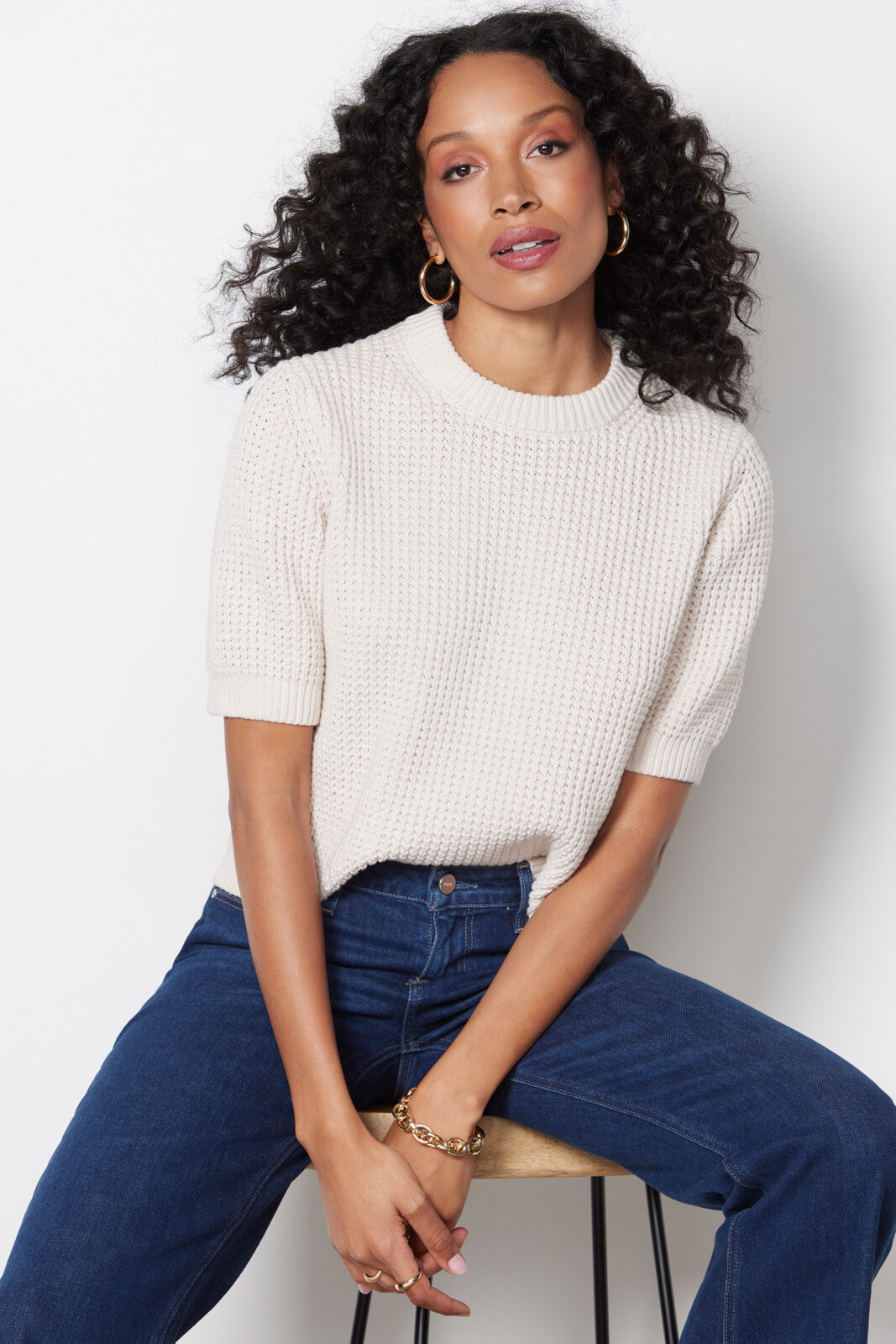 FRENCH CONNECTION Luna Short Sleeve Pullover