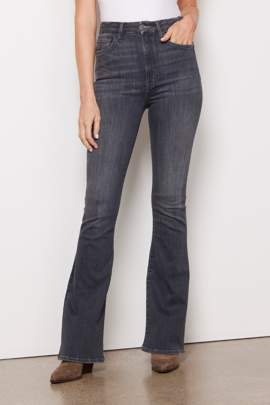 Mid-rise bootcut jeans in grey - 7 For All Mankind