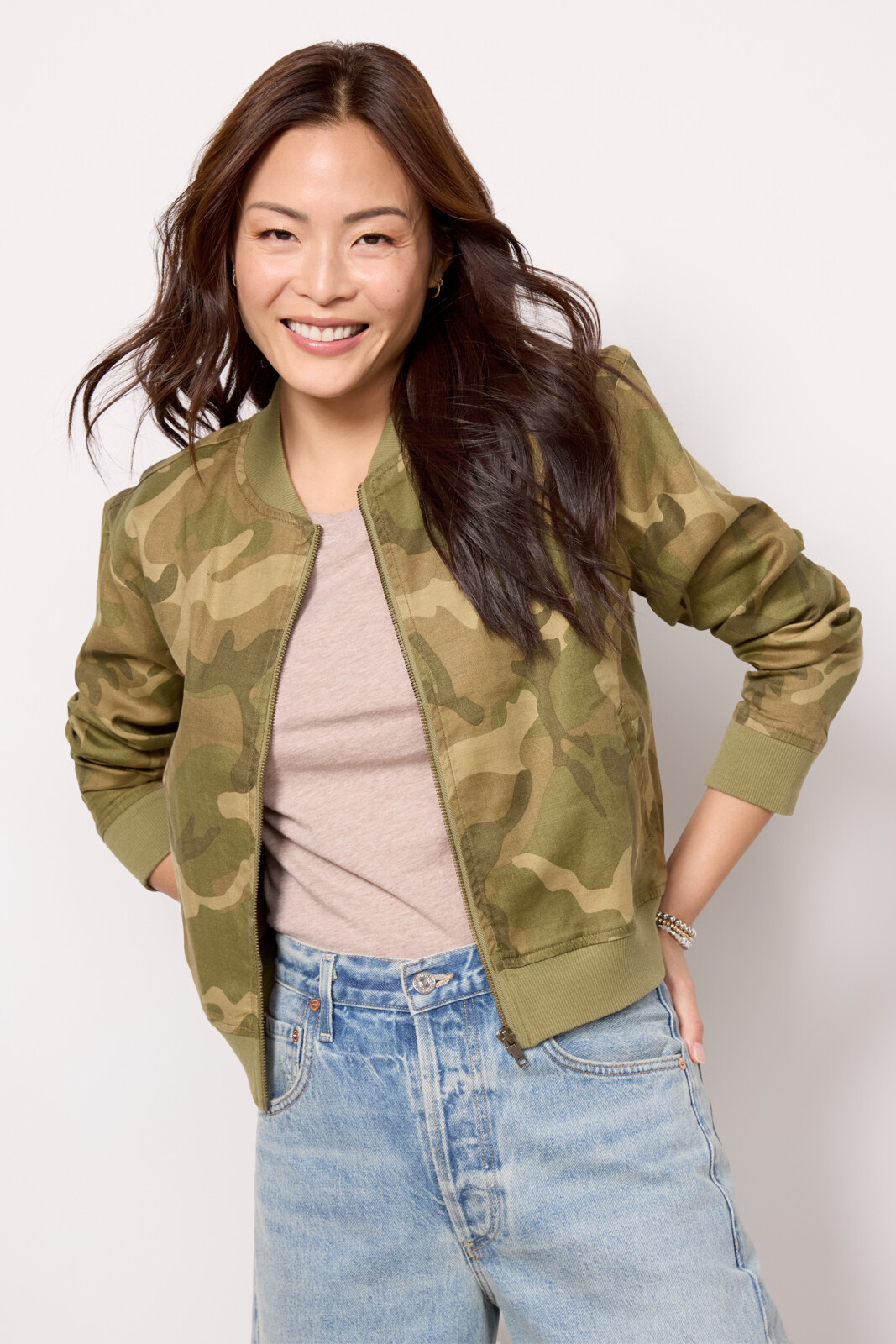 Camo Light Weight Jacket - Perfect w/ your FAVE Denim for Spring