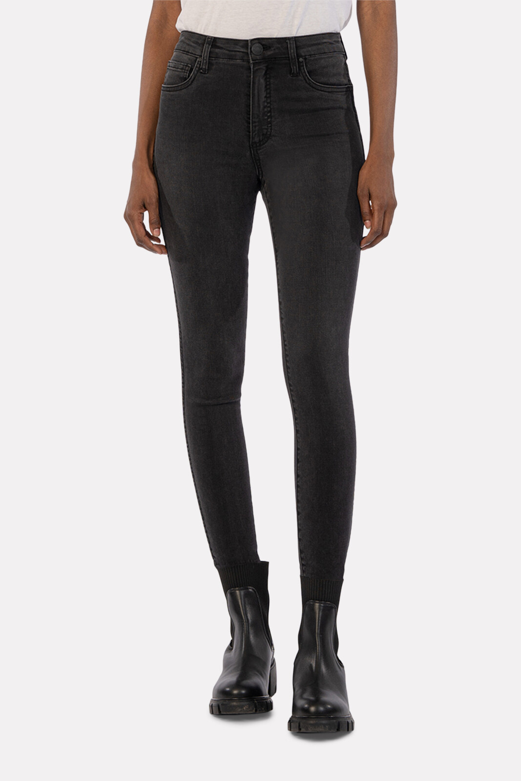 Donna High Rise Fab Ab Ankle Skinny - Kut from the Kloth