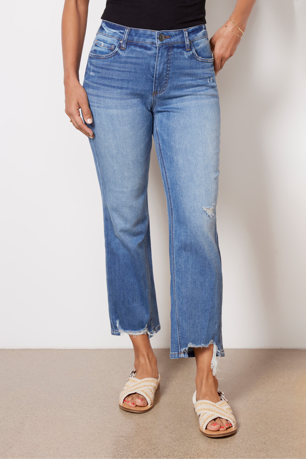 Kut Jeans, New Kelsey High Rise Fab Ab Ankle Flare Jeans