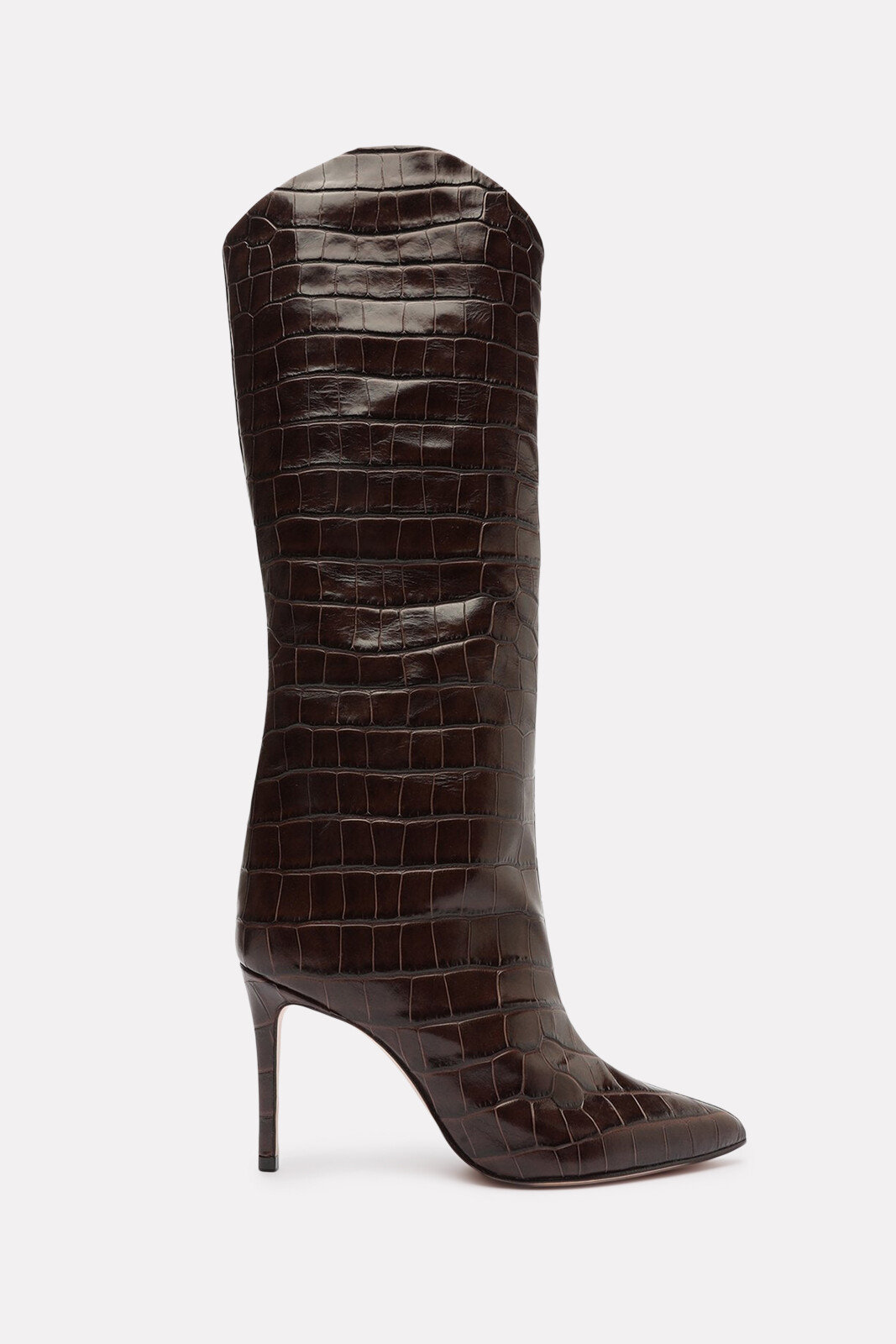 Schutz Maryana Crocodile-Embossed Leather Boot
