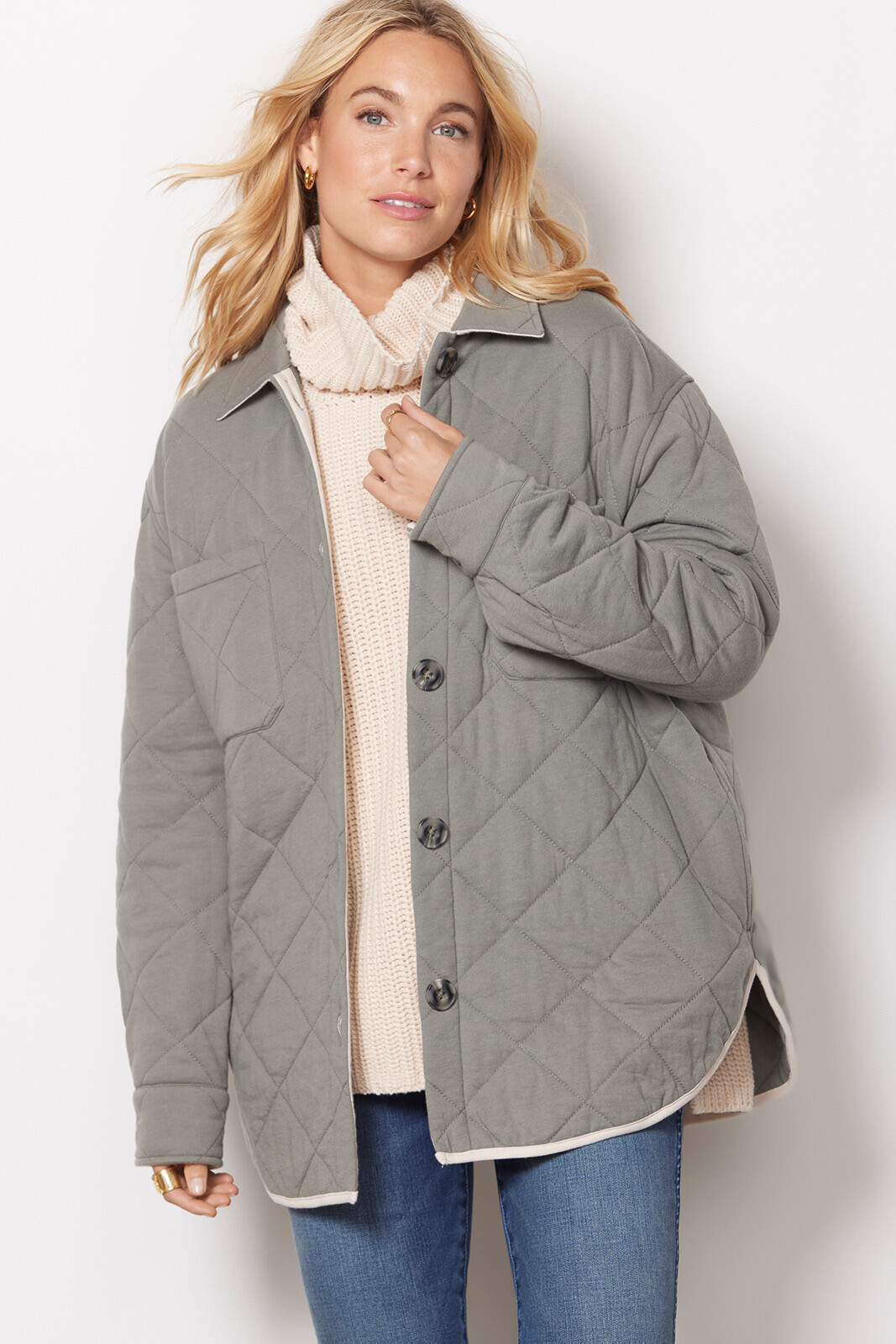 Quilted Puffer Shacket