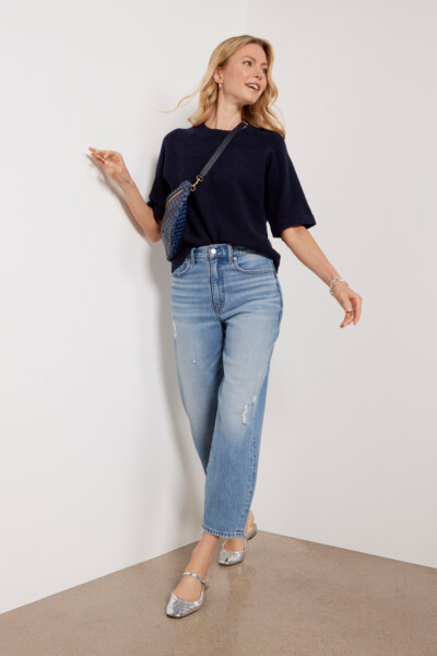 Ever Vintage Barrel Leg Jean