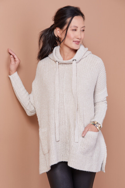 Hoodie Poncho Pullover