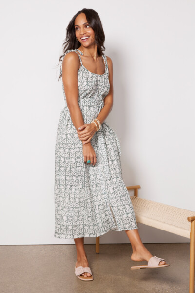 India Button Front Sundress