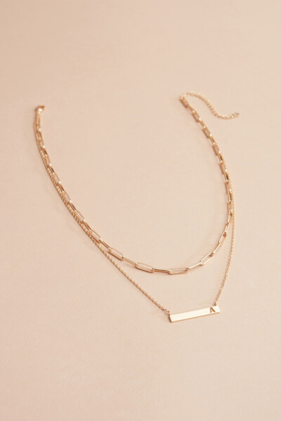 Kenzie Initial Double Strand Necklace