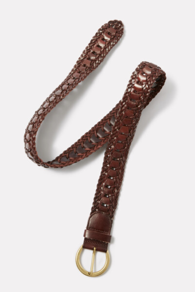 Braided Chocolate Belt