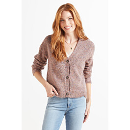 STITCHES AND STRIPES Eloise Marl Cardigan | EVEREVE
