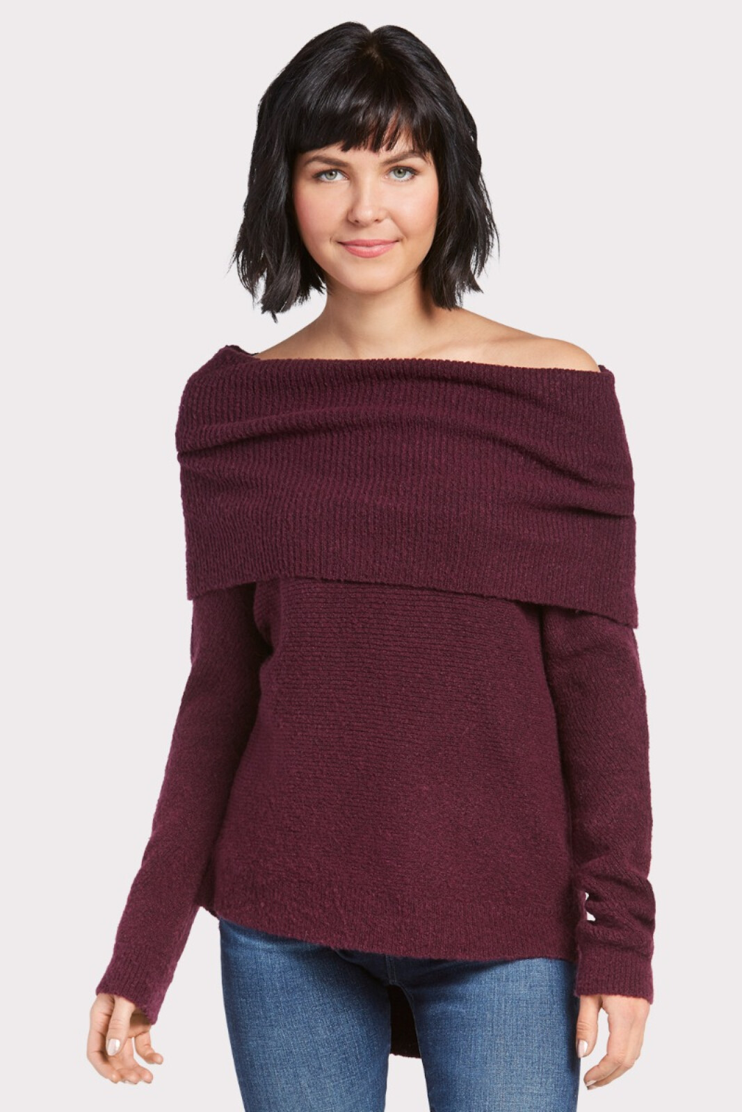 ALLISON JOY Isadora Off Shoulder Cowl Sweater | EVEREVE