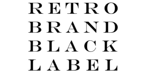 RETRO BRAND BLACK LABEL