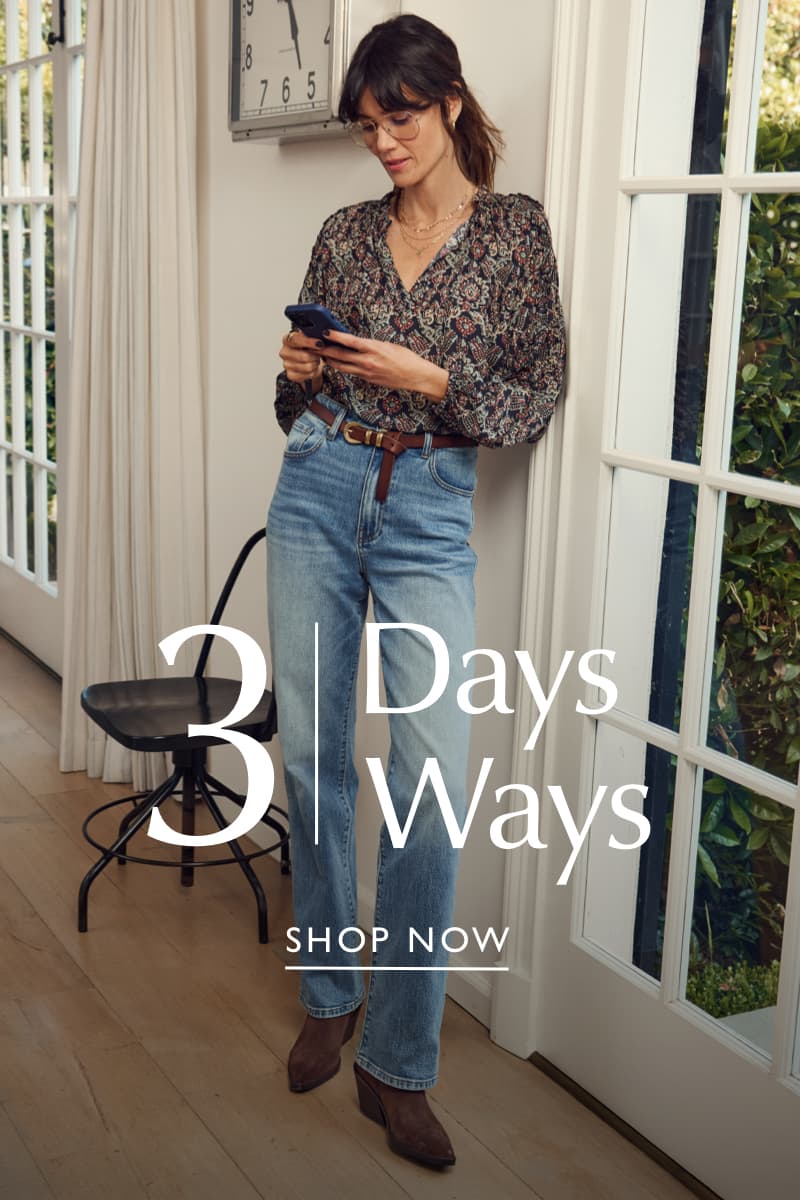 3 Days 3 Ways - Shop Now