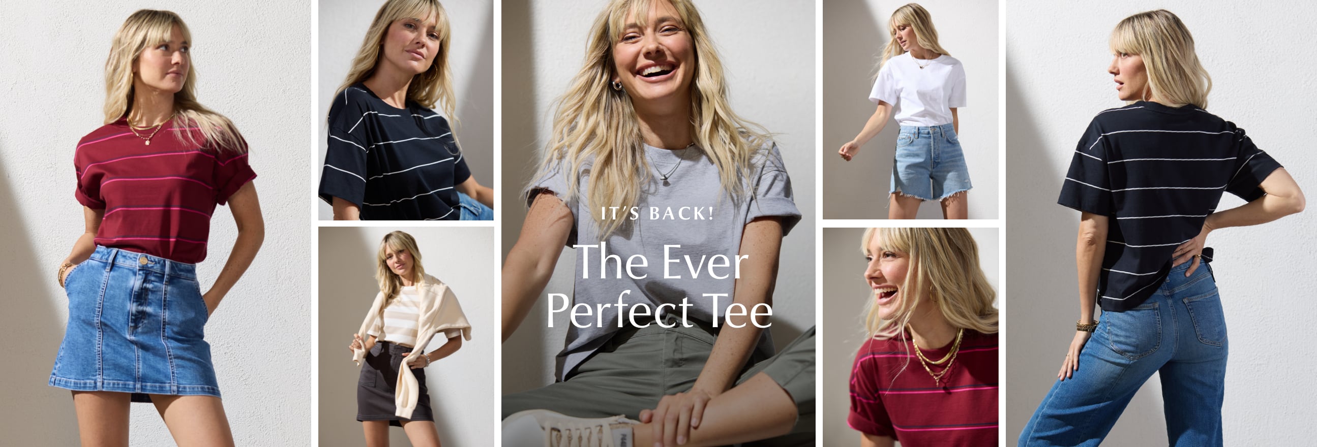 It's Back the evere perfect tee - Shop now. 