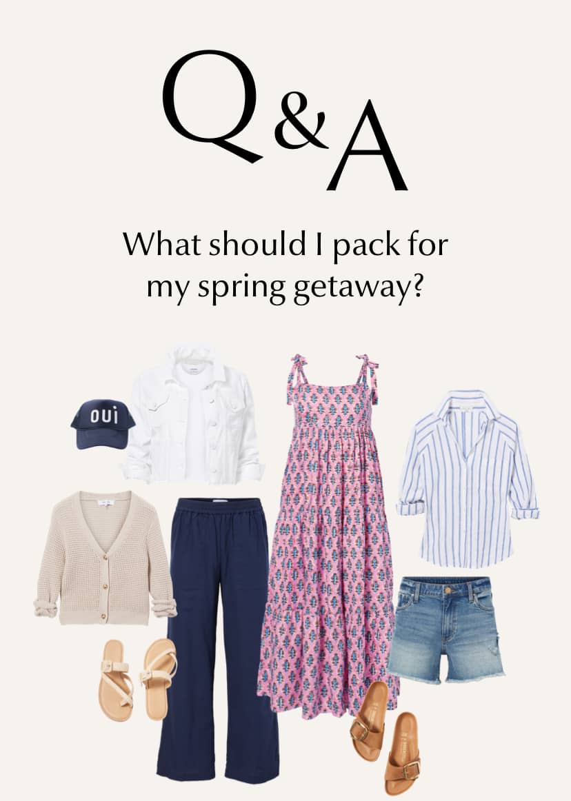 What should I pack for my spring getaway?